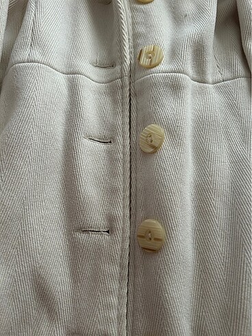 Old Cotton Cargo Old navy çok kaliteli dokuma kaban açık krem rengi