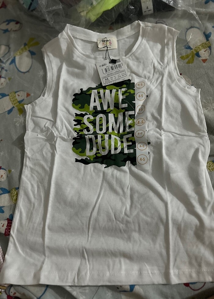 7 adet 4-5-6 yaş etiketli yazlık giysi - Görsel 3