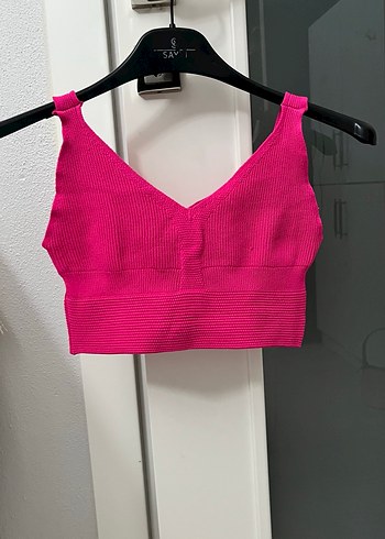 Pembe mini üst