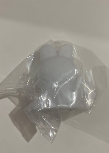 Beyaz Pastel Renkli Tavşan Peluş Oyuncak - Görsel 2