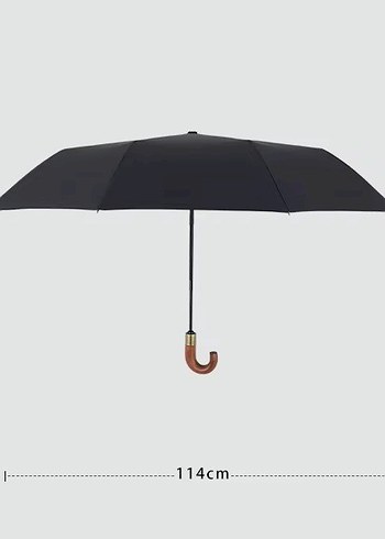 ŞEMSİYE AHŞAP BASTON SAPLI TAM OTOMATİK FİBERGLAS - Görsel 7