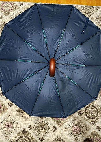 ŞEMSİYE AHŞAP BASTON SAPLI TAM OTOMATİK FİBERGLAS - Görsel 3