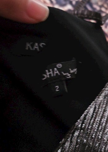 Kadın Gri parlak kumas midi elbise - Görsel 4