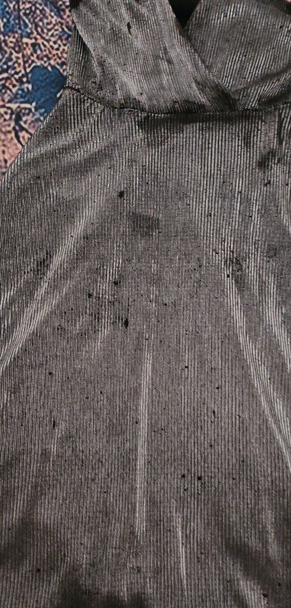 Kadın Gri parlak kumas midi elbise - Görsel 3