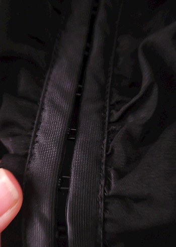 Siyah Straplez Uzun Kollu Mini Elbise - Görsel 5