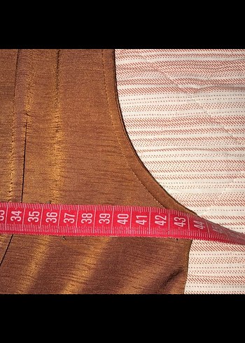 Kahverengi Drapeli Mini Elbise - Görsel 5