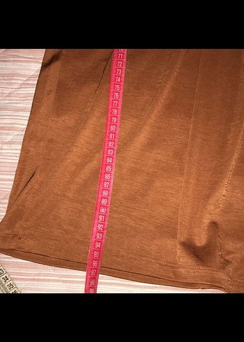 Kahverengi Drapeli Mini Elbise - Görsel 6