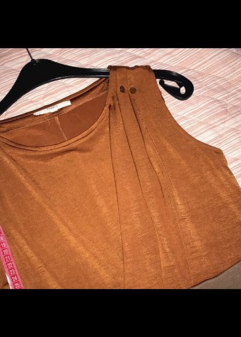 Kahverengi Drapeli Mini Elbise - Görsel 7