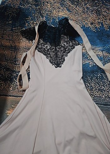 Beyaz Dantelli Mini Straplez Kadın Elbise - Görsel 4