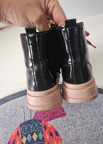 Kız Çocuk Pembe Gotik Botlar - Görsel 5