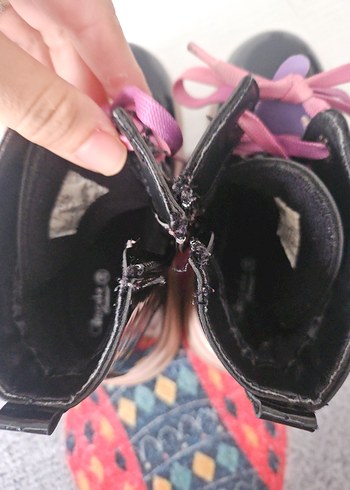Kız Çocuk Pembe Gotik Botlar - Görsel 4