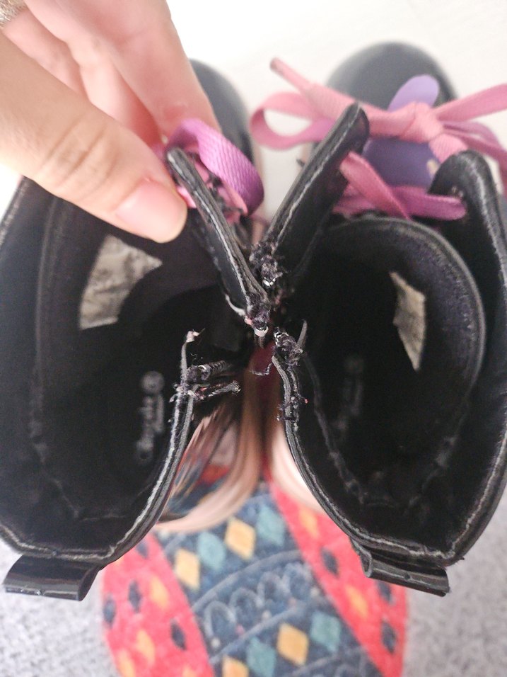 Kız Çocuk Pembe Gotik Botlar - Görsel 4