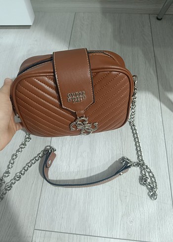 Kahverengi Deri Kadın Omuz Çantası - Görsel 3