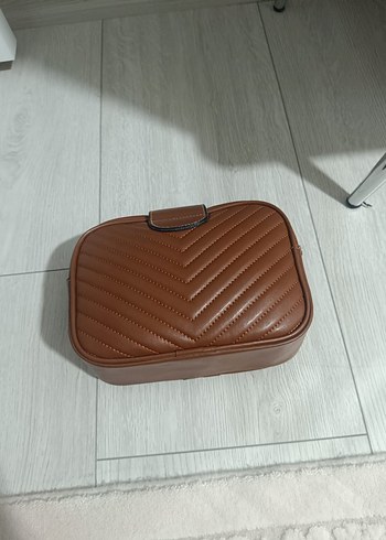 Kahverengi Deri Kadın Omuz Çantası - Görsel 4