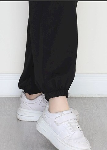 Siyah Rahat Kesim Kadın Eşofman Altı - Görsel 7