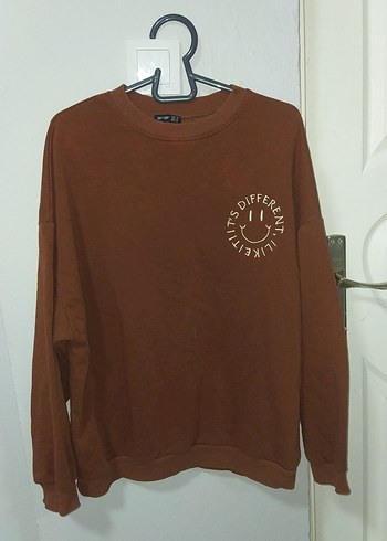 Kadın Kahverengi Uzun Kollu Sweatshirt