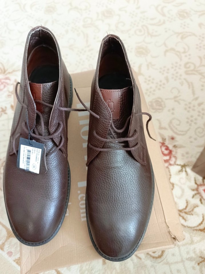 Kahverengi Deri Erkek Bot fabrika marka - Görsel 2