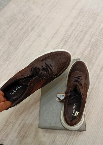 Deri Kahverengi fabrika ayakkabı - Görsel 9