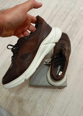 Deri Kahverengi fabrika ayakkabı - Görsel 2