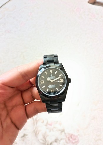 Siyah Rolex Explorer Erkek Kol Saati - Görsel 2