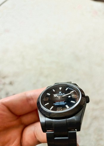 Siyah Rolex Explorer Erkek Kol Saati - Görsel 5