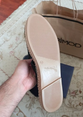 Siyah derimod süet sandalet sıfır - Görsel 7