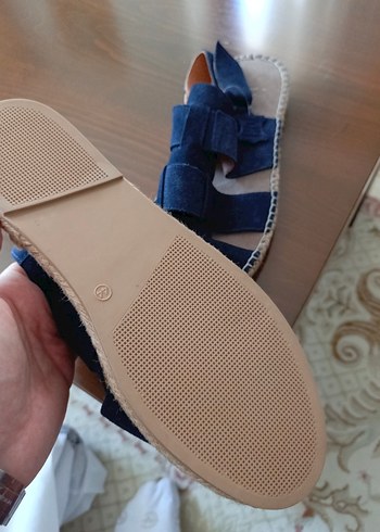 sıfır inci süet Sandalet - Görsel 6
