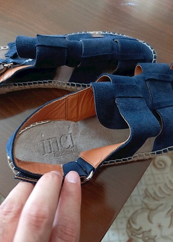 sıfır inci süet Sandalet - Görsel 5