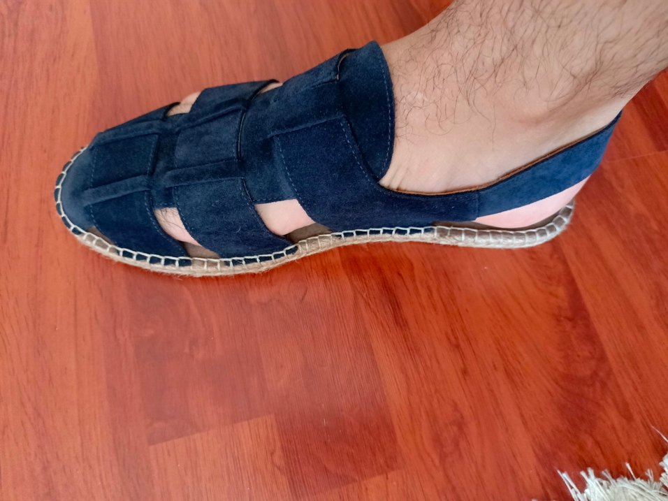 sıfır inci süet Sandalet - Görsel 4