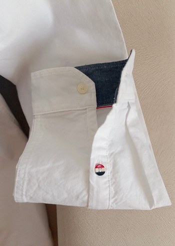 Sıfır Tommy Jeans Beyaz Gömlek - Görsel 4