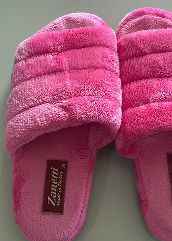 Pembe Kadın Kadife Terlik - Görsel 3