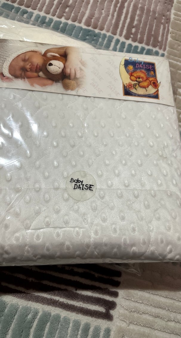 Bebek için Beyaz Desenli Uyku battaniyesi - Görsel 3