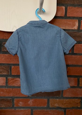 18-24 Ay Beden Lc Waikiki Erkek Çocuk Kısa Kollu Denim Gömlek