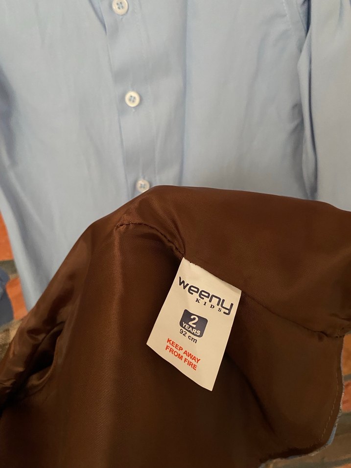 Ekose ceketli Ceket gömlek papyon takımı - Görsel 2