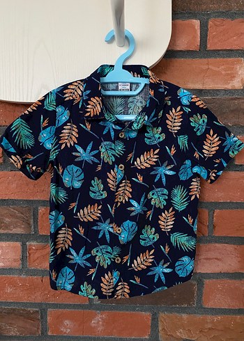 Lc Waikiki Erkek Çocuk Kısa Kollu Desenli Gömlek