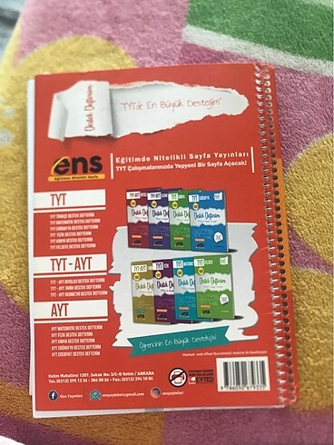 Ens türkçe destek defteri