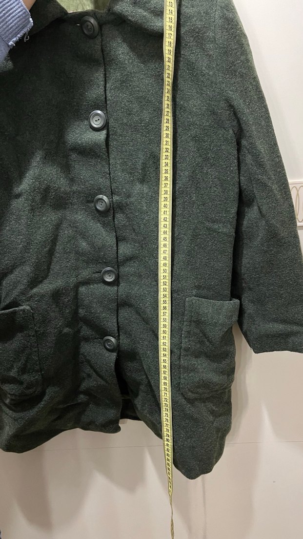 Haki Renk Kalın Kışlık Kaban - Görsel 2