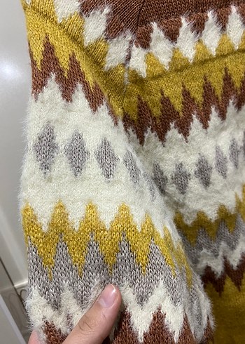 Yüksek Yakalı Örgü Kadın Kazak - Görsel 5