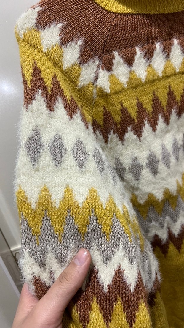 Yüksek Yakalı Örgü Kadın Kazak - Görsel 5