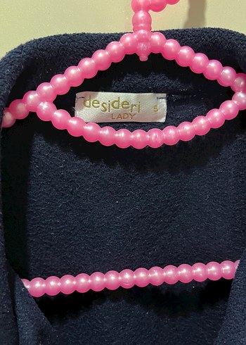 Kemerli Lacivert Midi Kadın Polarlı Ceket - Görsel 4