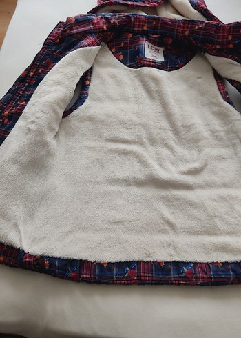 Kız Çocuk Çok Renkli Kapüşonlu Yelek - Görsel 4