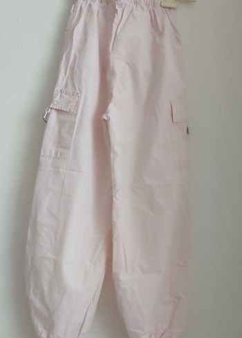 3'lü Kızlar için Pamuklu Rahat Kesim Pantolon - Görsel 11