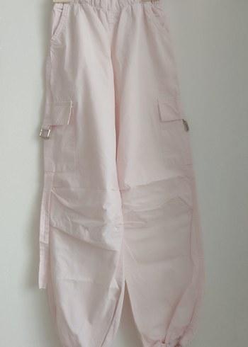 3'lü Kızlar için Pamuklu Rahat Kesim Pantolon - Görsel 10