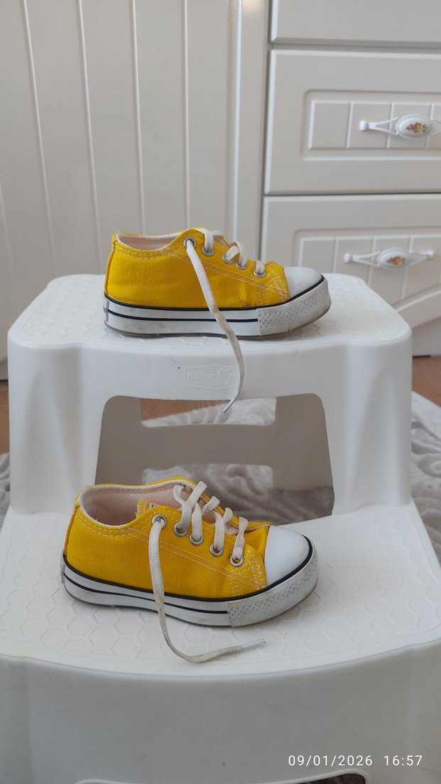 Sarı Kız Çocuk Spor Ayakkabı - Görsel 3