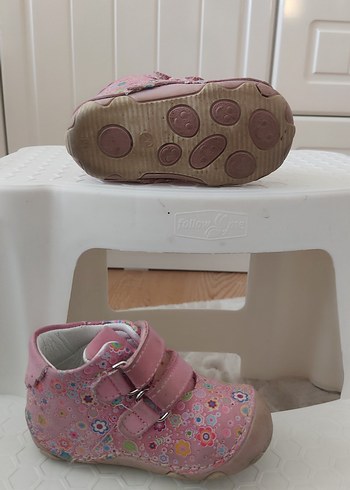 Çiçek Desenli İlk Adım Ayakkabısı - Pembe - Görsel 6