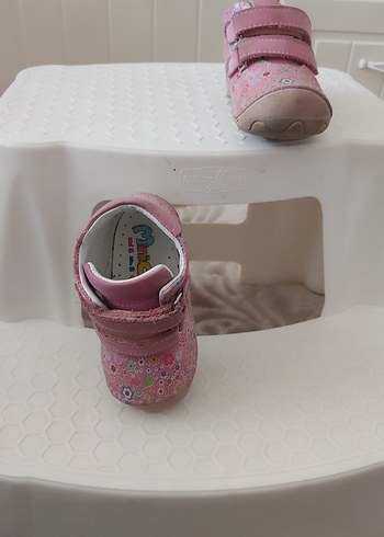 Çiçek Desenli İlk Adım Ayakkabısı - Pembe - Görsel 3