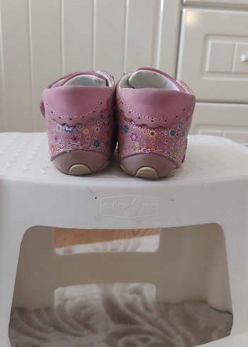 Çiçek Desenli İlk Adım Ayakkabısı - Pembe - Görsel 5