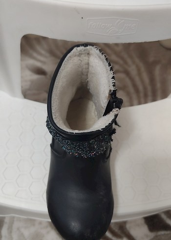 Kız Çocuk Siyah Tokalı Kauçuk Bot - Görsel 4