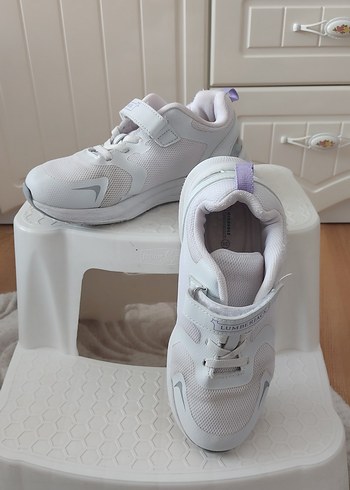 Kız Çocuk Beyaz Cırt Cırtlı Spor Ayakkabı - Görsel 5