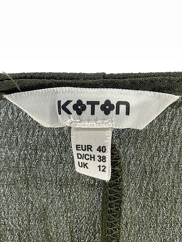 40 Beden yeşil Renk Koton Kısa Elbise %70 İndirimli.